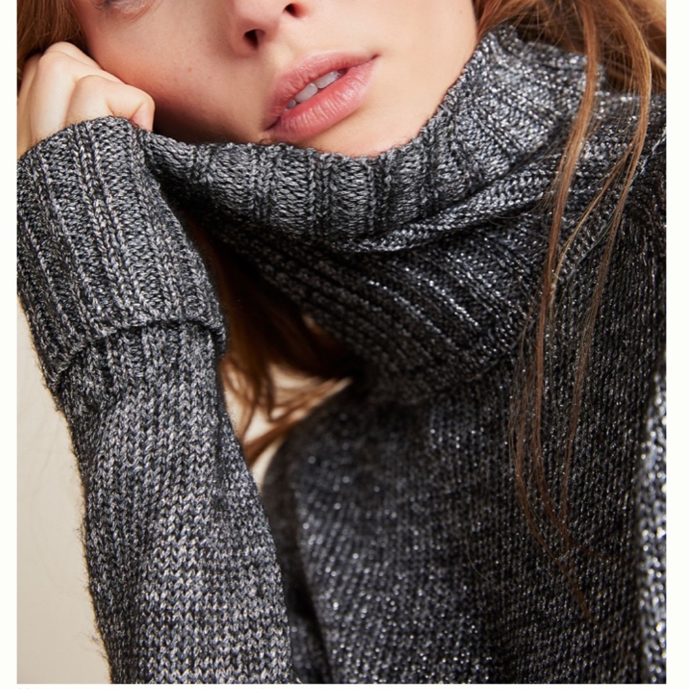 Gray Turtleneck Sweater - Picture 2 of 10